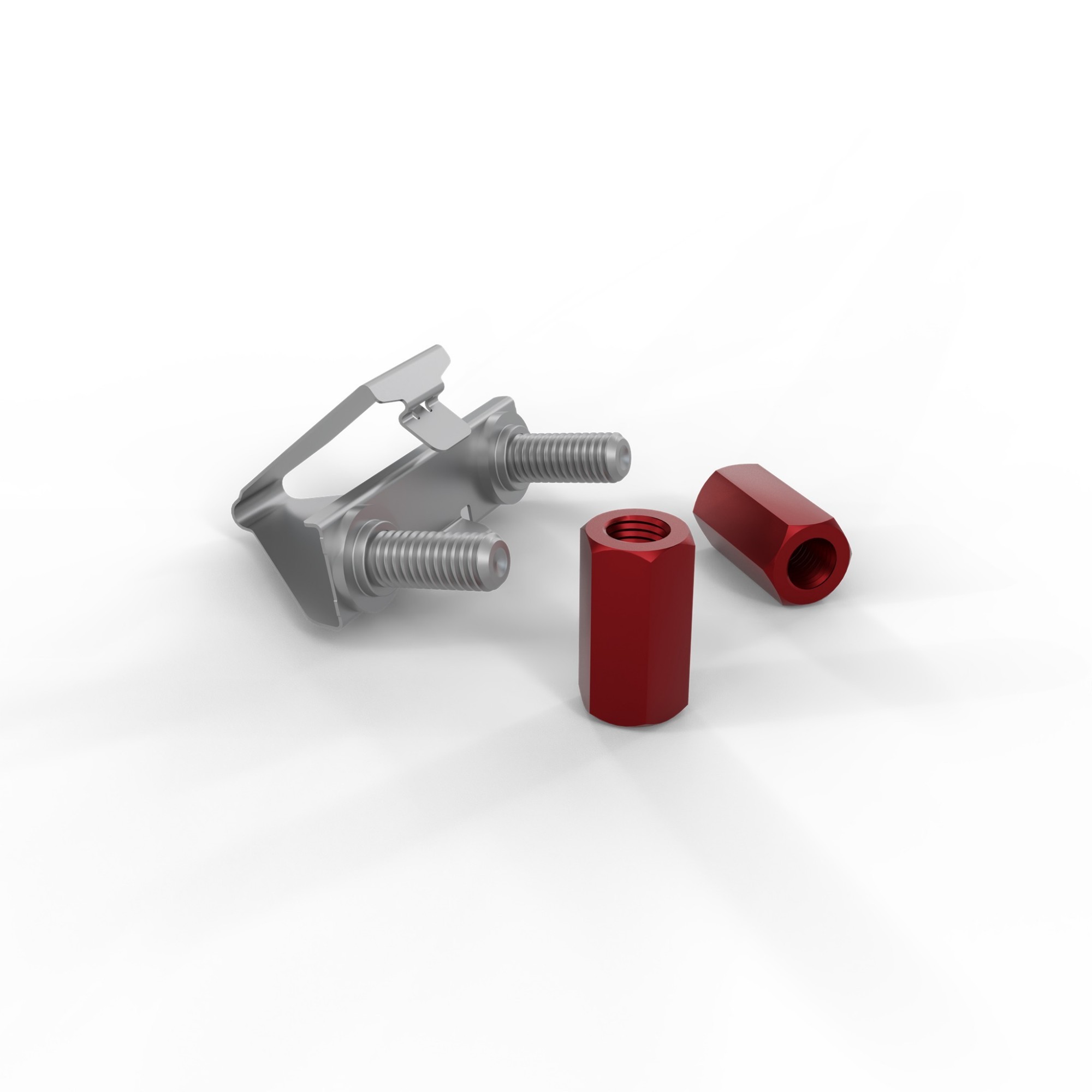 Patchbox /dev/mount 50-Pack, 1RU Toolless Cage-Nut Alternative, Supports Components up to 200KG (Depends on Depth) Dvmnt50RD