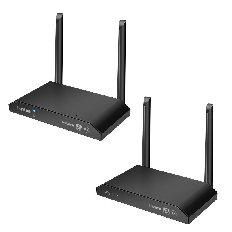 LogiLink HDW0103 AV Extender AV Transmitter & Receiver Black