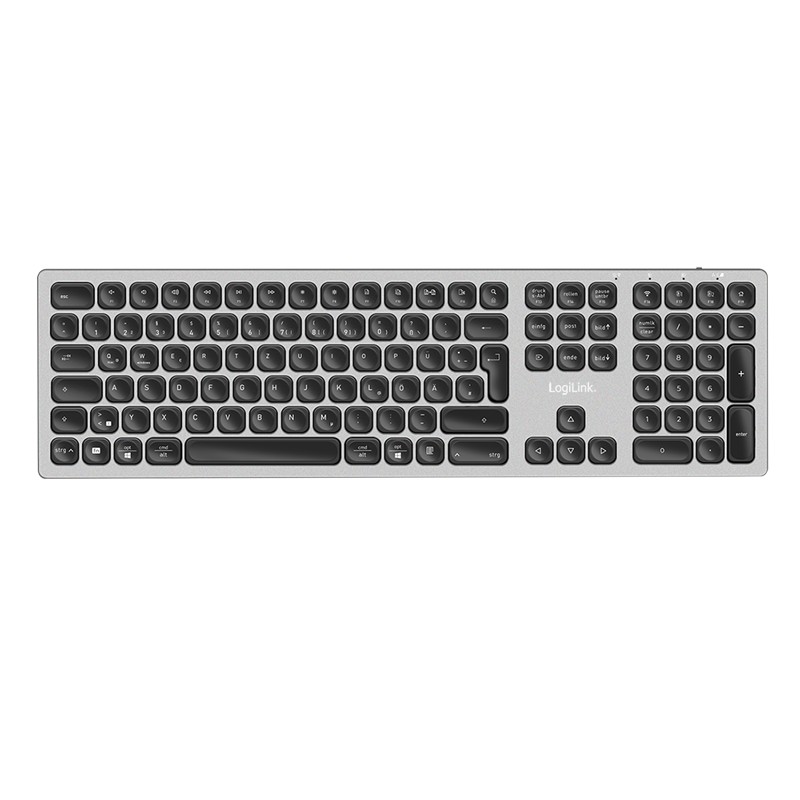 LogiLink ID0213 Keyboard Home/Office RF Wireless + Bluetooth QWERTZ GE