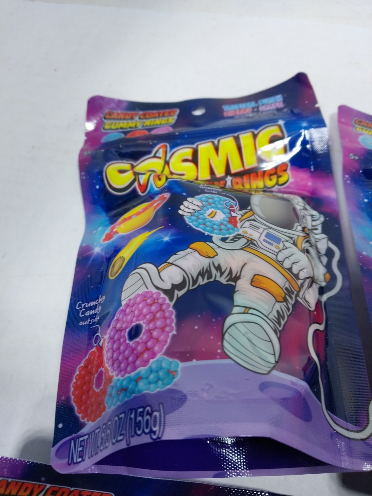 Cosmic Gummy Rings. Blue Rasp., Watermelon, Green Apple. 8ct Case. thumbnail