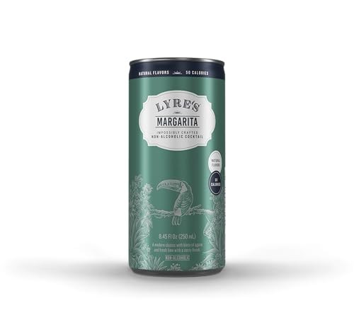 Lyre S Margarita - Non Alcoholic Spirits | Premium Ready to Drink Cocktail | 250ml | 50 Calories per Can Only (Pack of 4) thumbnail
