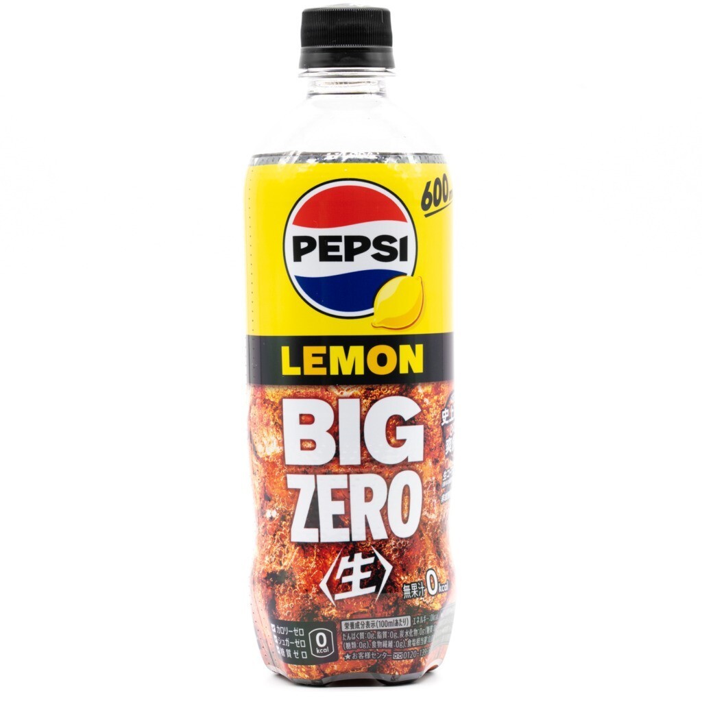 Pepsi Nama Lemon Big Zero Cola Japan Soda Limited 600ml (Pack of 12), US Seller thumbnail
