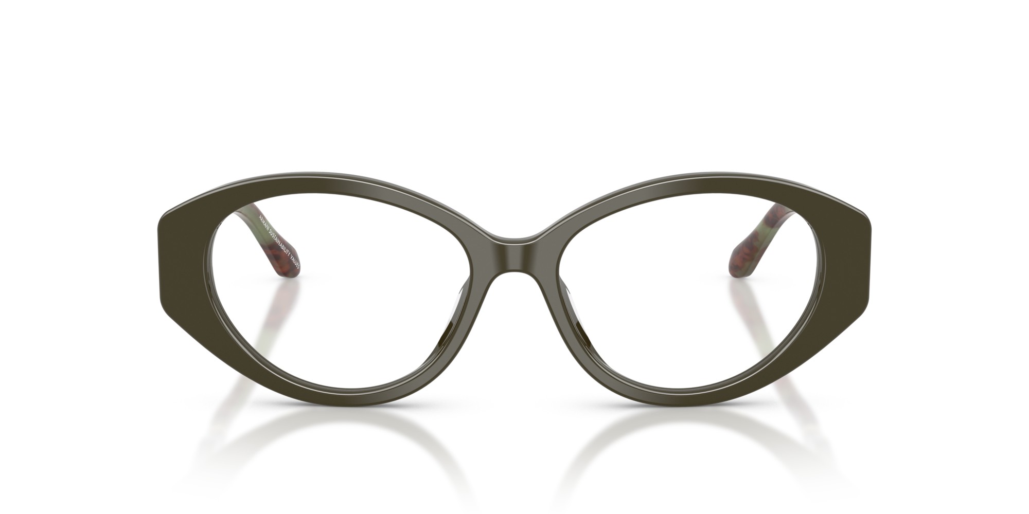 Giorgio Armani Woman AR7281U  6229 Optical Frames Acetate Green Transparent Round Normal thumbnail