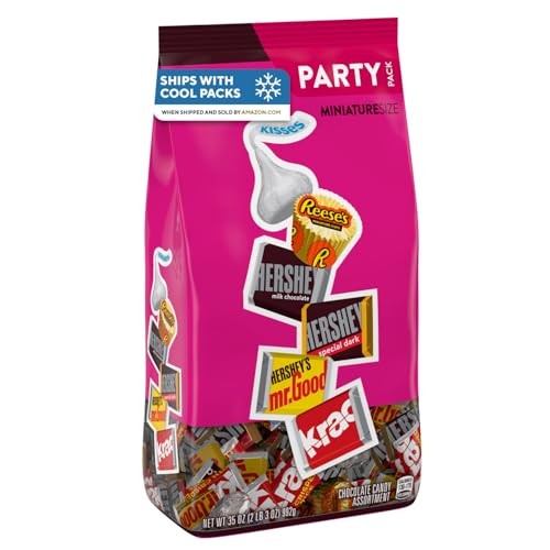 Hershey's, Reese's, Kisses Milk Chocolate Candy Mini Assortment, 32.9 Oz, Pack of 122 Pieces