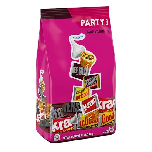 Hershey's, Reese's, Kisses Milk Chocolate Candy Mini Assortment, 32.9 Oz, Pack of 122 Pieces thumbnail