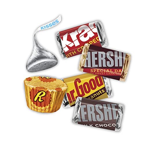 Hershey's, Reese's, Kisses Milk Chocolate Candy Mini Assortment, 32.9 Oz, Pack of 122 Pieces thumbnail