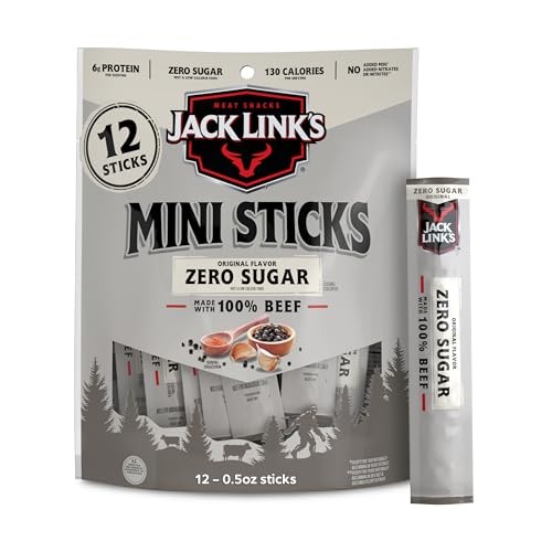 Jack Link's MrBeast Zero Sugar Mini Beef Sticks Original - 6oz/12ct