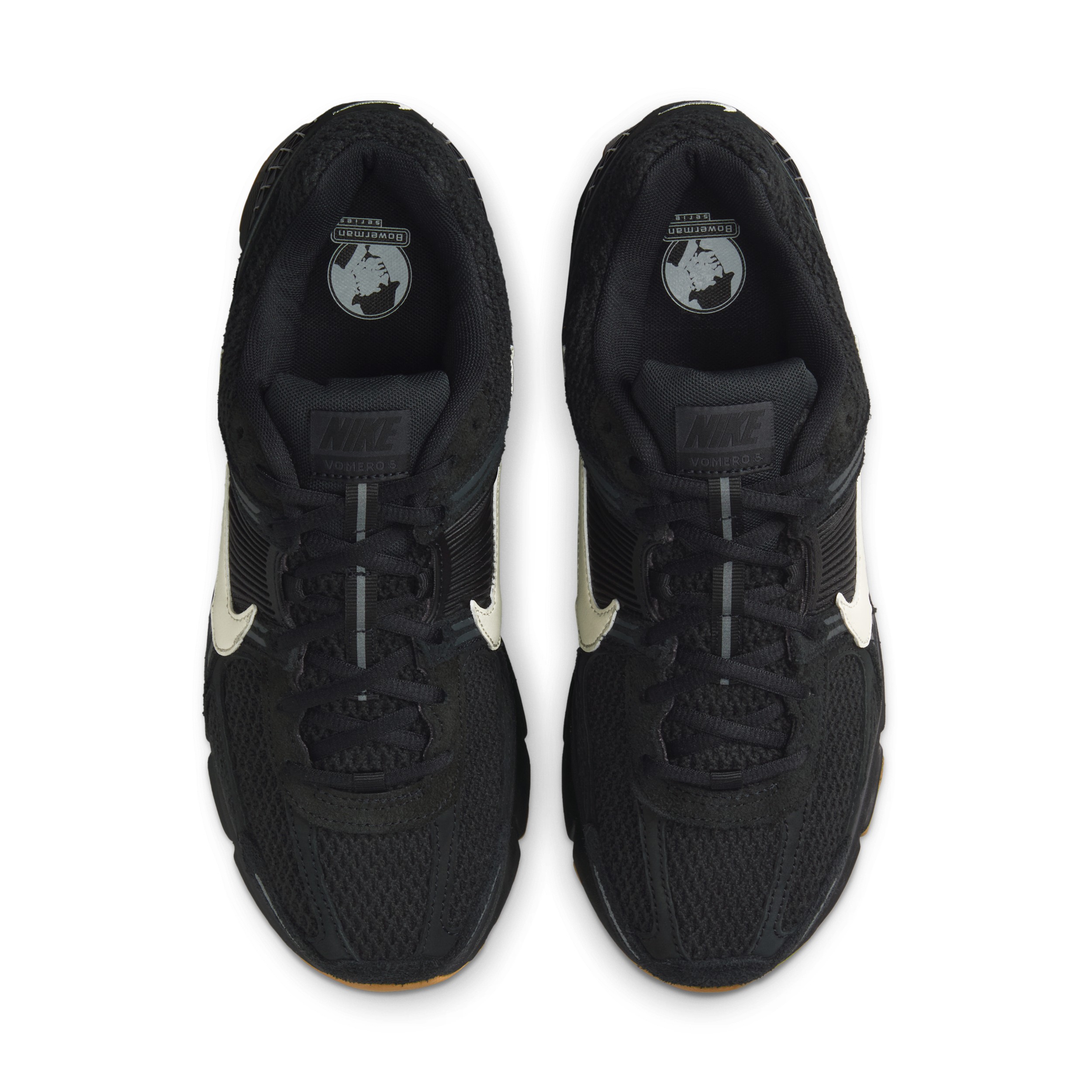 Nike Men's Zoom Vomero 5 Casual Shoes in Black/Gum Size: 13.0