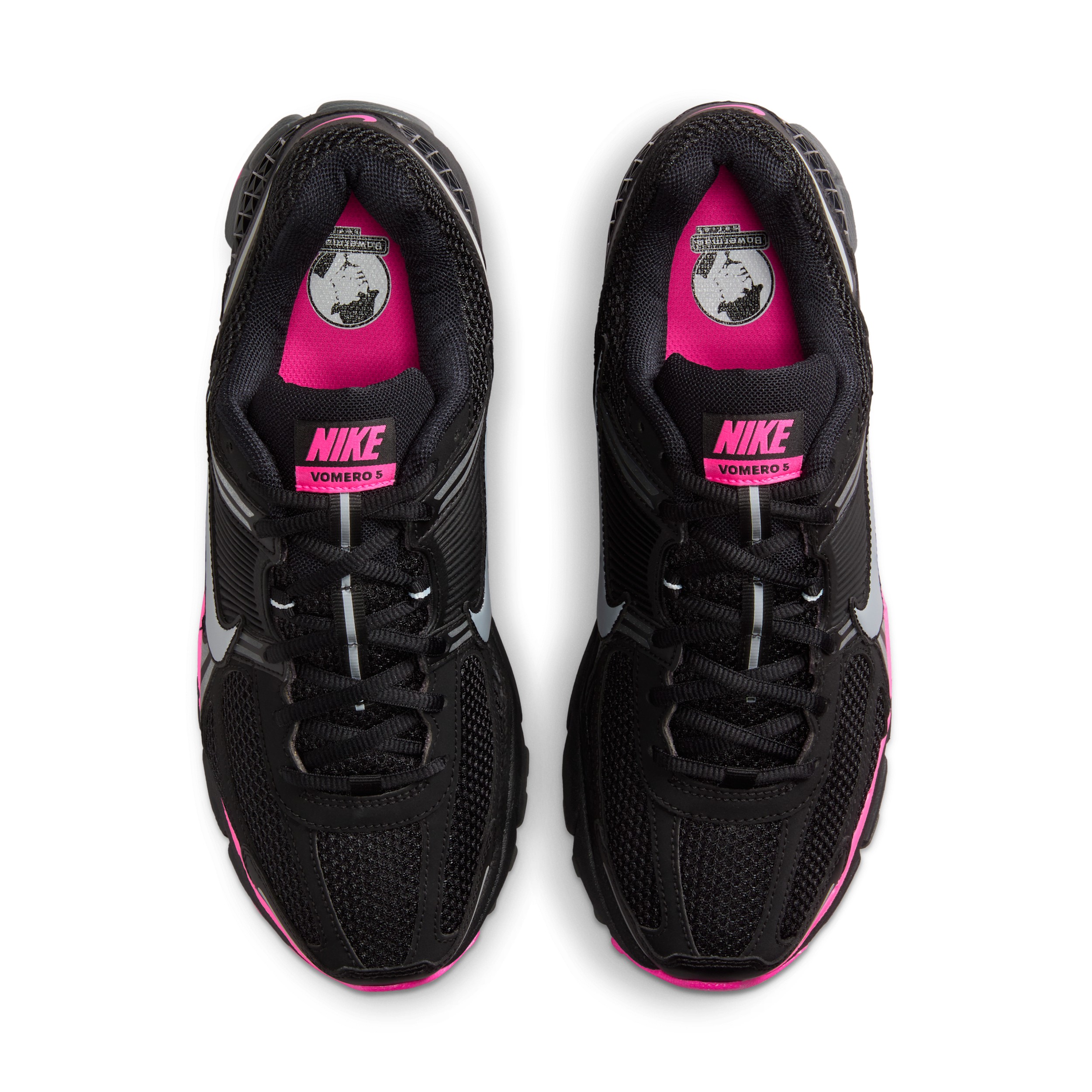 Nike Zoom Vomero 5 Trainers in Black and Pink