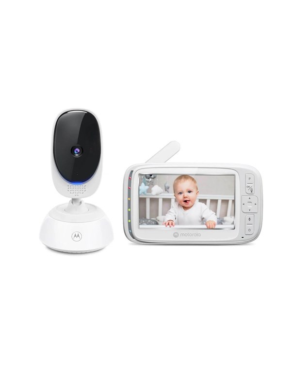 Motorola Nursery VM75 Baby Monitor - 5-Inch Parent Unit Baby Monitor Infrared Night Vision Digital Zoom Two-Way Talk and Lullabies VM75 EU