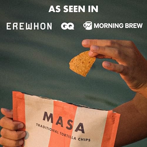 MASA Chips Blue Corn Tortilla Chips - Naturally Grown Blue Corn with Grass Fed Tallow and Sea Salt Tortilla Chips - No Seed-Oil Snacks - 2 Pack, 5 Oun thumbnail
