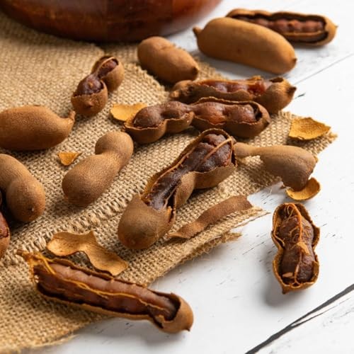 Melissas Large Sweet Tamarind Pods  Whole Fruit, 100% Natural, Thai Tamarindo, Dried & Fresh, Sweet & Tangy Flavor  16 Oz Bag, Non-GMO, Good Source of thumbnail