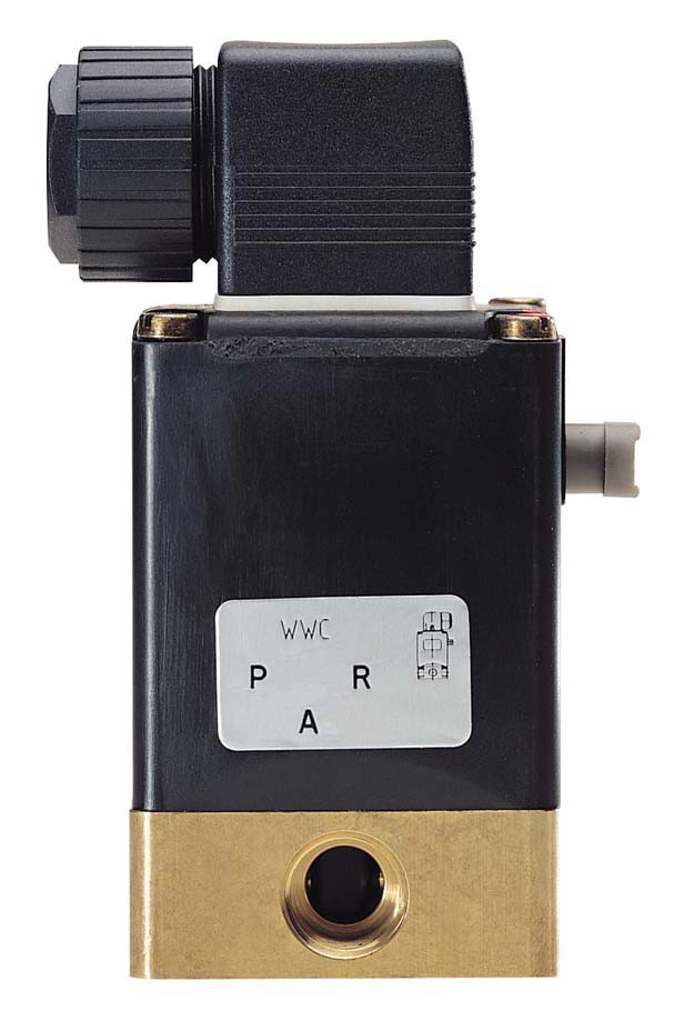 Solenoid Valve 3/2 NC G1/4' Brass NBR 0-10bar/145psi 240VAC 0330 41119 thumbnail