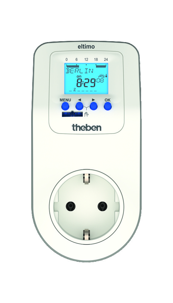 Theben Eltimo Digital Timer Socket with Astro Weekly Program - 0200170