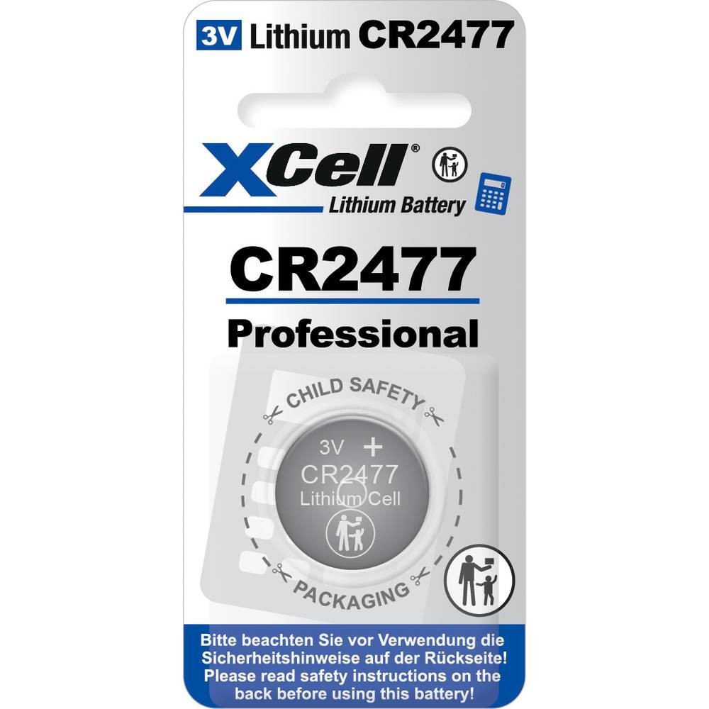 XCell Knopfzelle CR 2477 3 V 950 Lithium