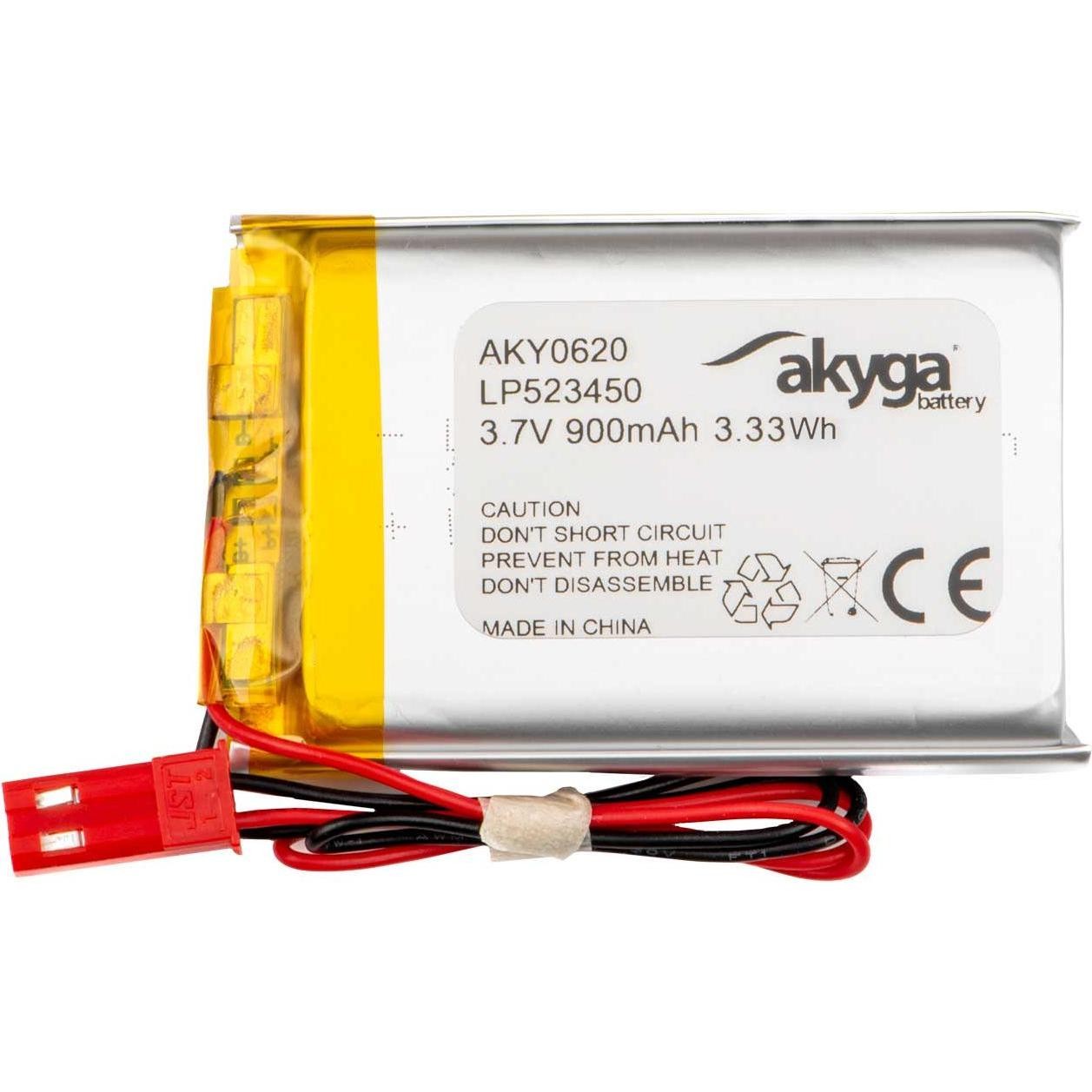 Akyga AKY0620 Battery Pack LiPo Rechargeable 3.7 V 900 MAh Battery