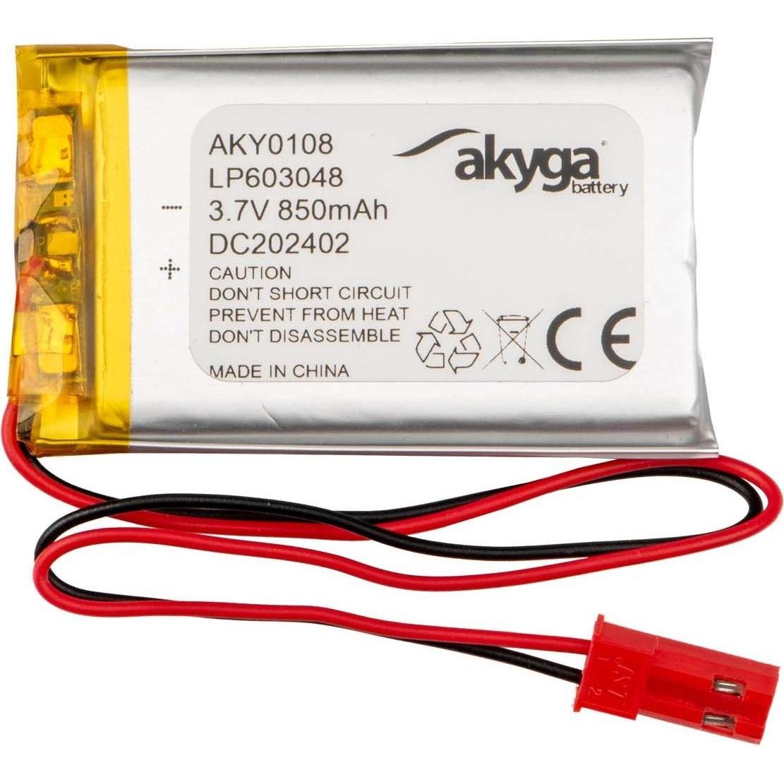 Akyga AKY0108 Battery Pack LiPo 3.7 V 850 MAh Rechargeable Non-sta