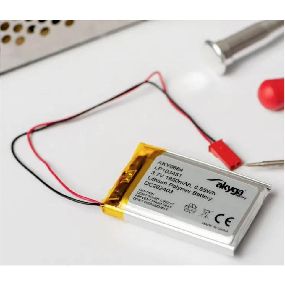 Akyga AKY0647 Battery Pack 3.7 V 1500 MAh Rechargeable Non-standar