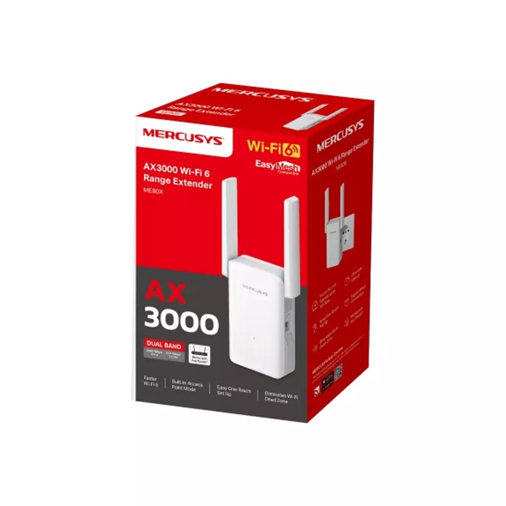 Mercusys ME80X Network Extender White 100 1000 Mbit/s thumbnail