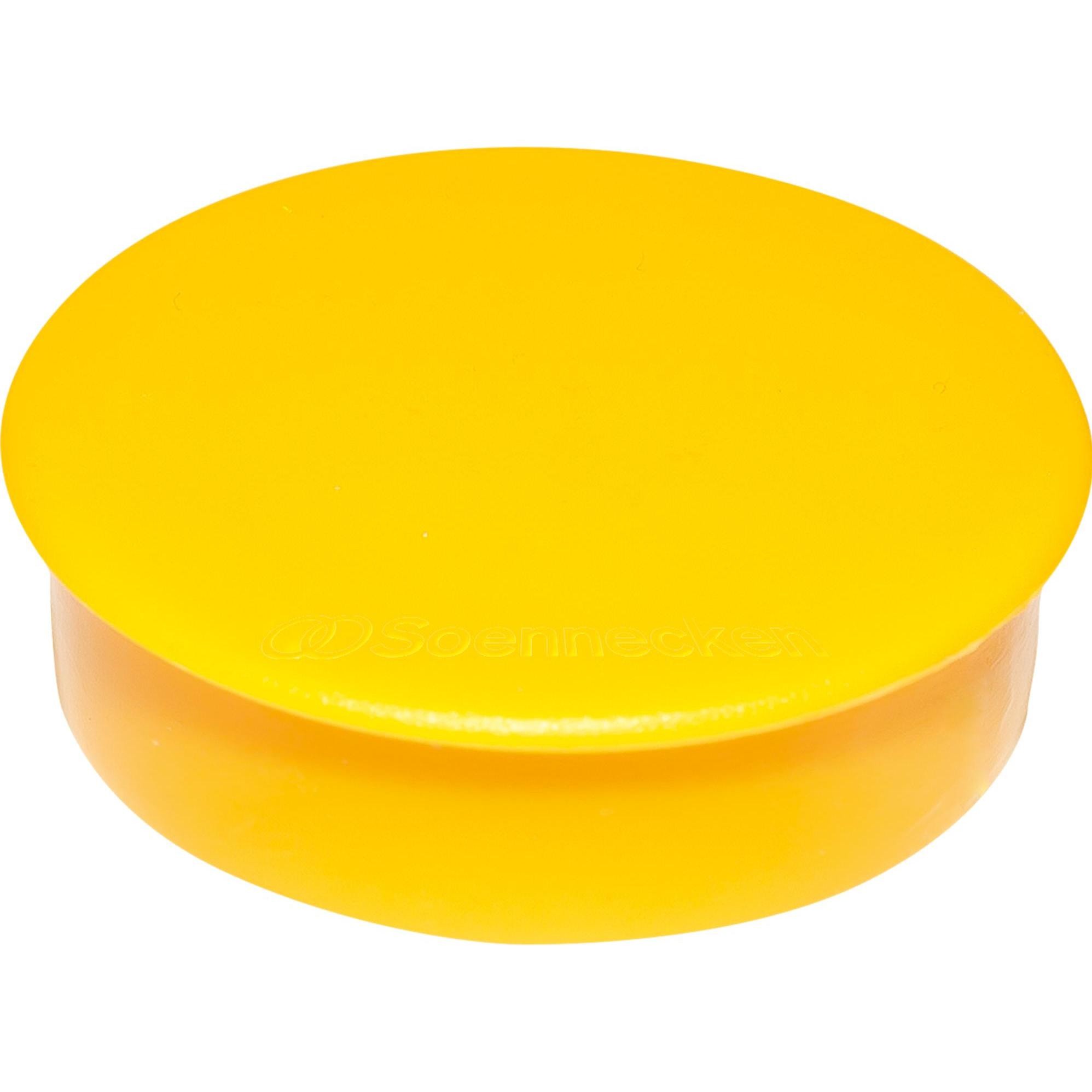 Soennecken Magnet 4804 Rund 32mm Gelb 10 Stück