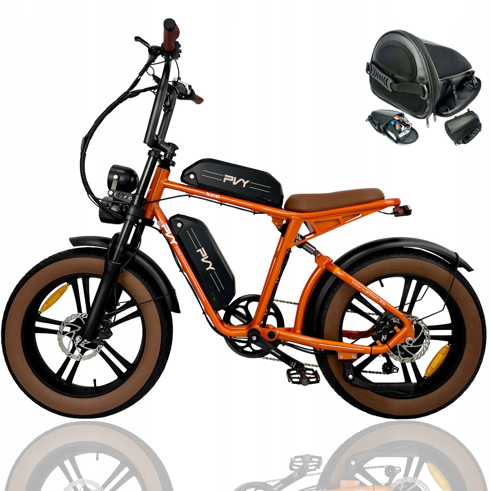 Pojazdy Elektryczne Terenowe X20 1000 W 50 Km/h 30 Ah 200 Km Podwjny Akumulator Hamulec Olejowy Mtb