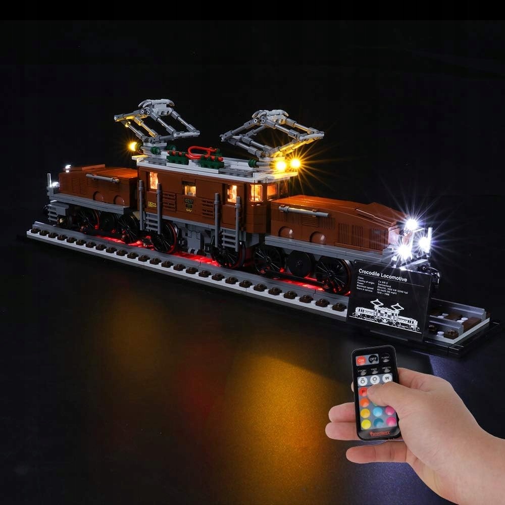 Briksmax Sada LED Osvtlen Pro Lego Crocodile Locomotive 10277 Dlkové Ovldn