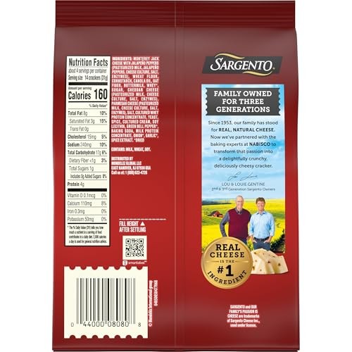 Sargento Crackers Cheese Bakes, Pepper Jack Crackers, Cheese Crackers - 4.5 Oz thumbnail