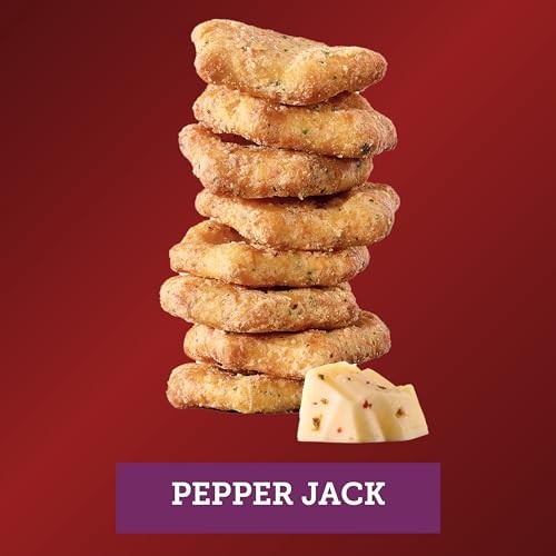 Sargento Crackers Cheese Bakes, Pepper Jack Crackers, Cheese Crackers - 4.5 Oz