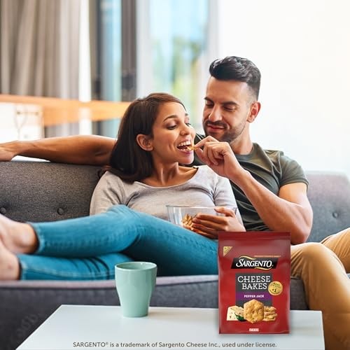 Sargento Crackers Cheese Bakes, Pepper Jack Crackers, Cheese Crackers - 4.5 Oz thumbnail