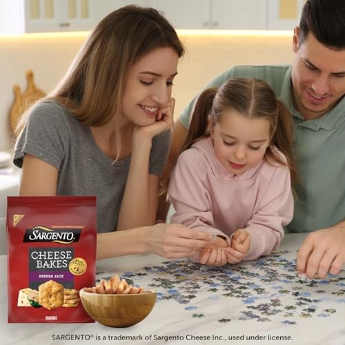 Sargento Crackers Cheese Bakes, Pepper Jack Crackers, Cheese Crackers - 4.5 Oz thumbnail