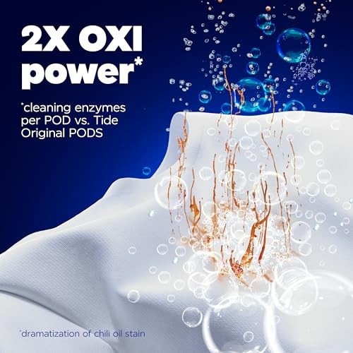 Tide Oxi Boost Power HE Deep Cleaning Concentrated Laundry Detergent Pods 63 Pacs - 93oz thumbnail