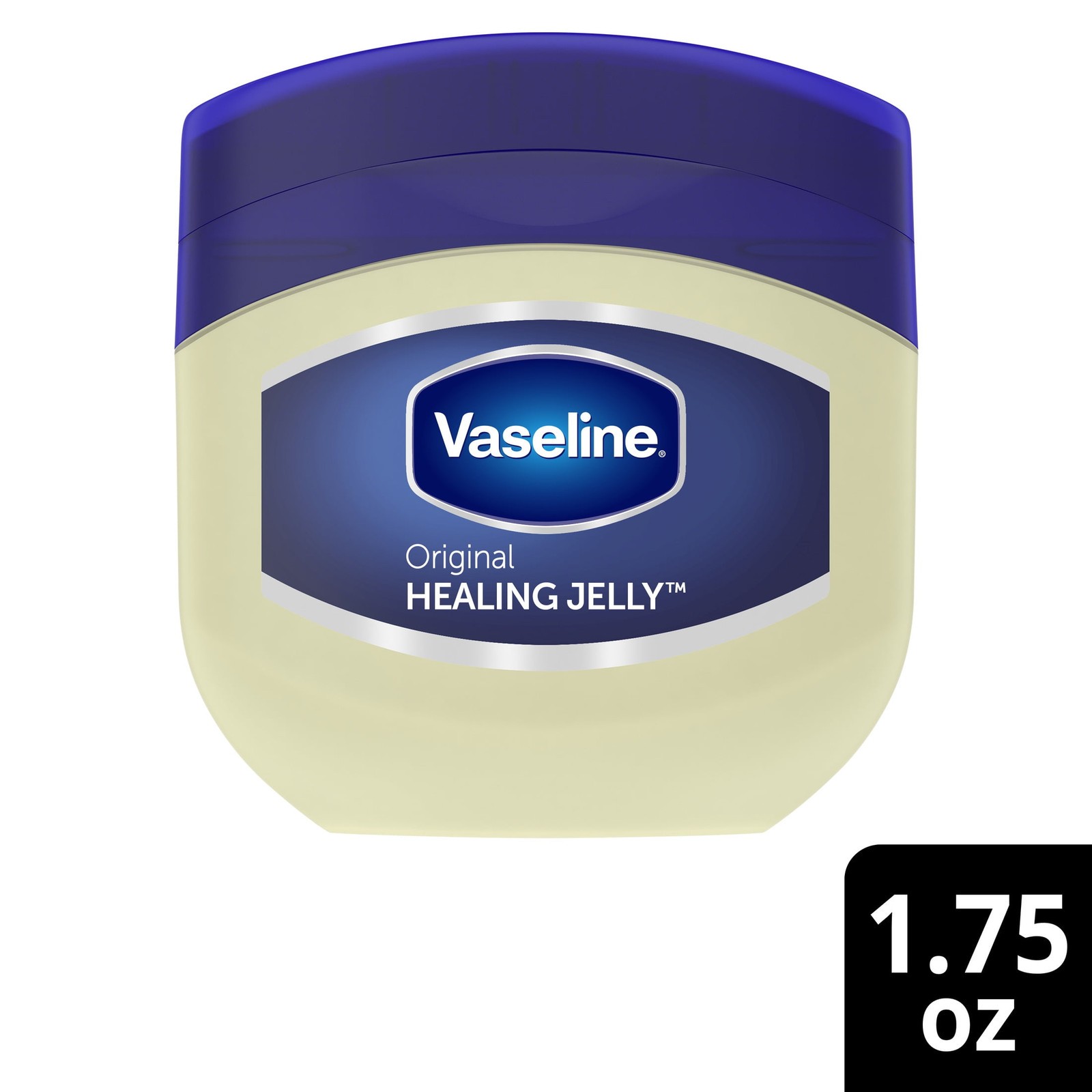 Vaseline Healing Jelly for Dry Cracked Skin and Eczema Relief Original 100% Pure Petroleum Jelly  1.75 Oz thumbnail
