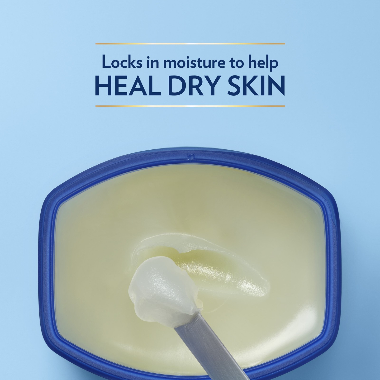 Vaseline Healing Jelly for Dry Cracked Skin and Eczema Relief Original 100% Pure Petroleum Jelly  1.75 Oz thumbnail