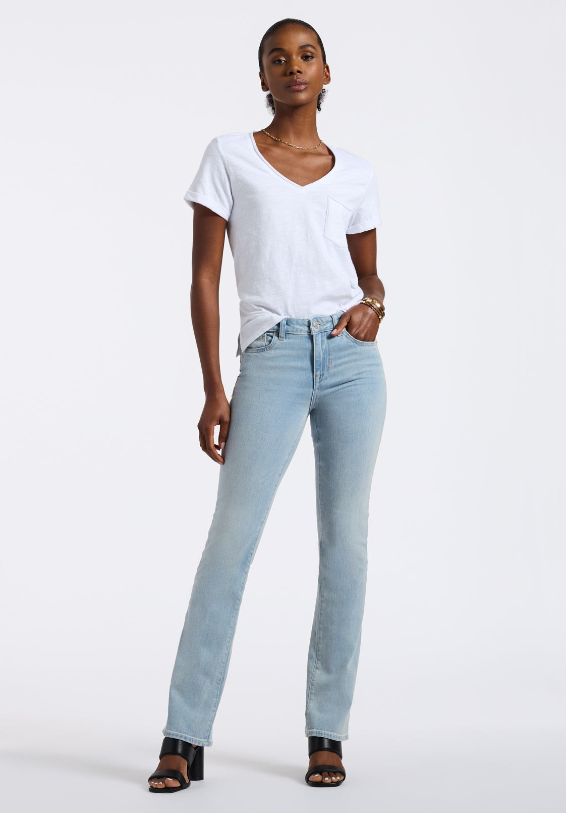 Buffalo Jeans Women's Mid Rise Bootcut Queen Jeans, Vintage Blue - Size: 33 thumbnail