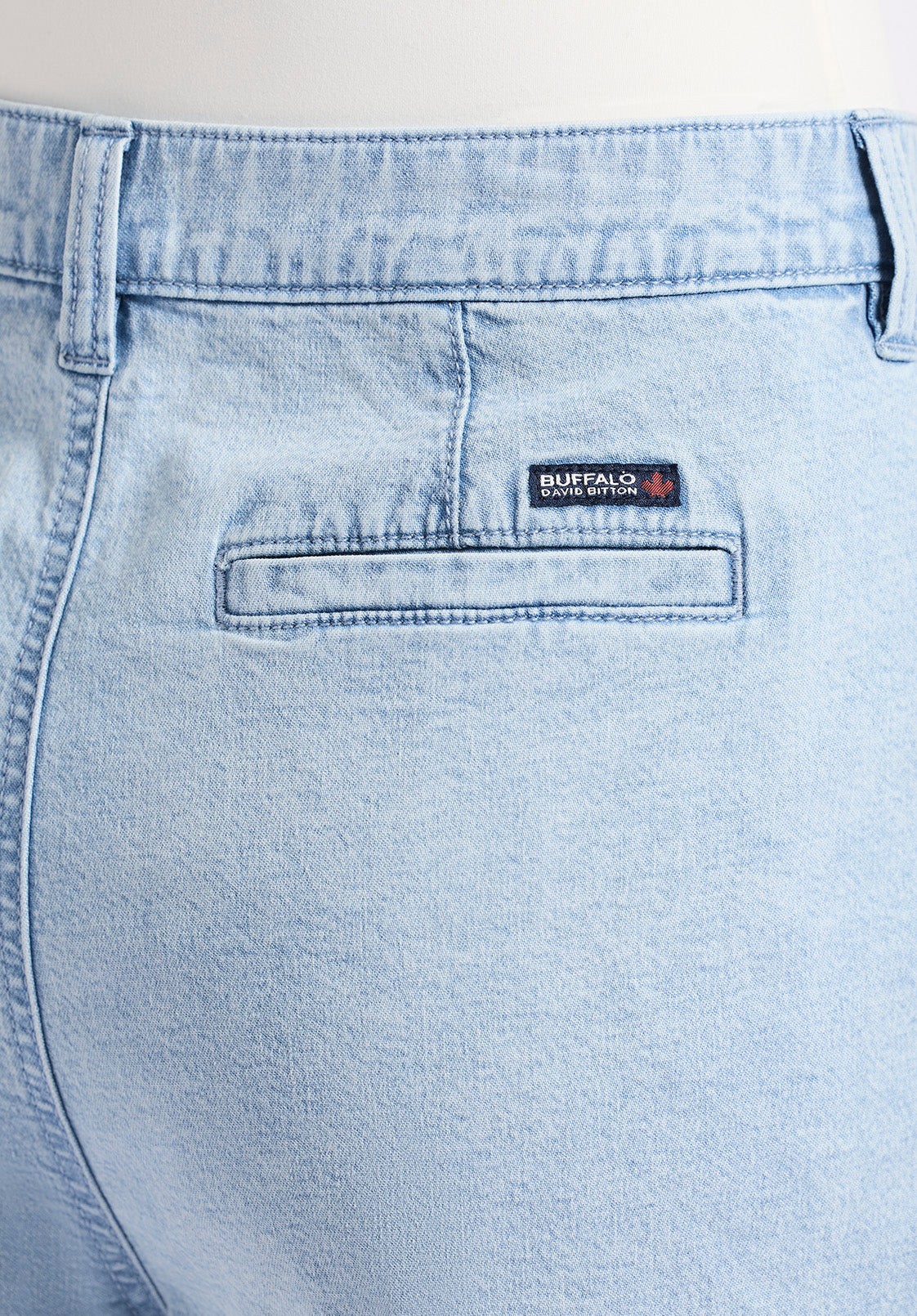 Buffalo Jeans Women's Gaga Casual Denim Shorts, Bleached Blue - Size: 33 thumbnail