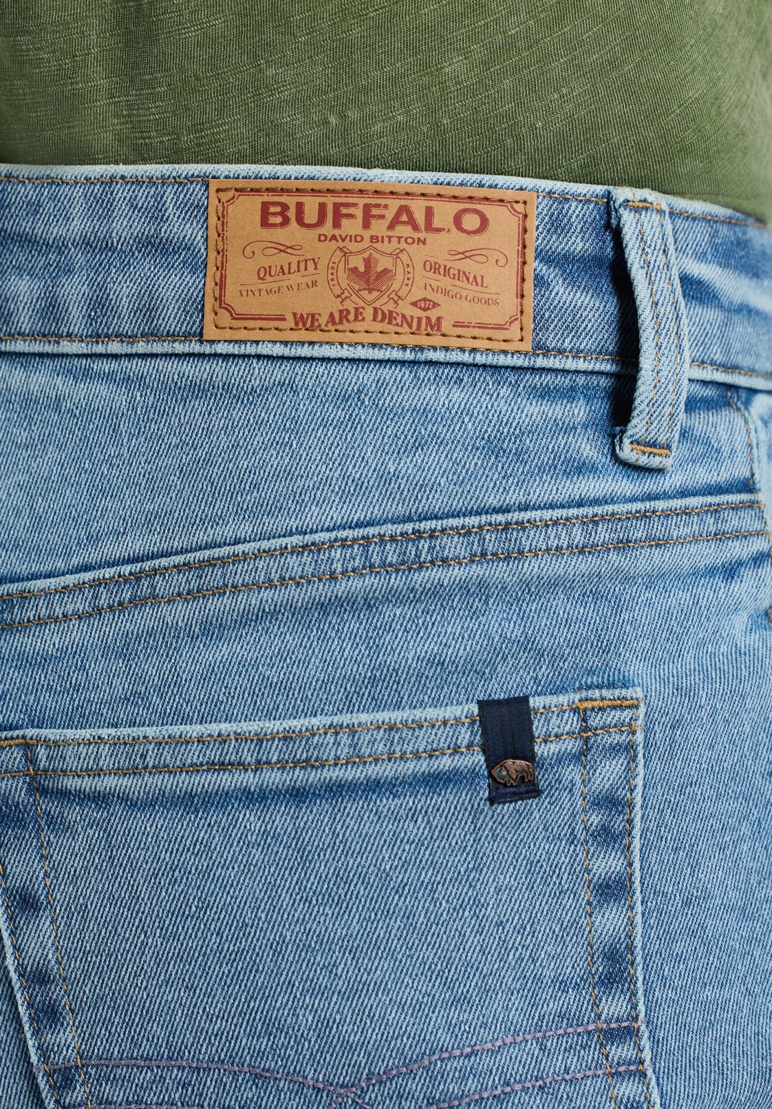 Buffalo Jeans Women's High Rise Bermuda Bambi, Vintage Blue - Size: 33 thumbnail