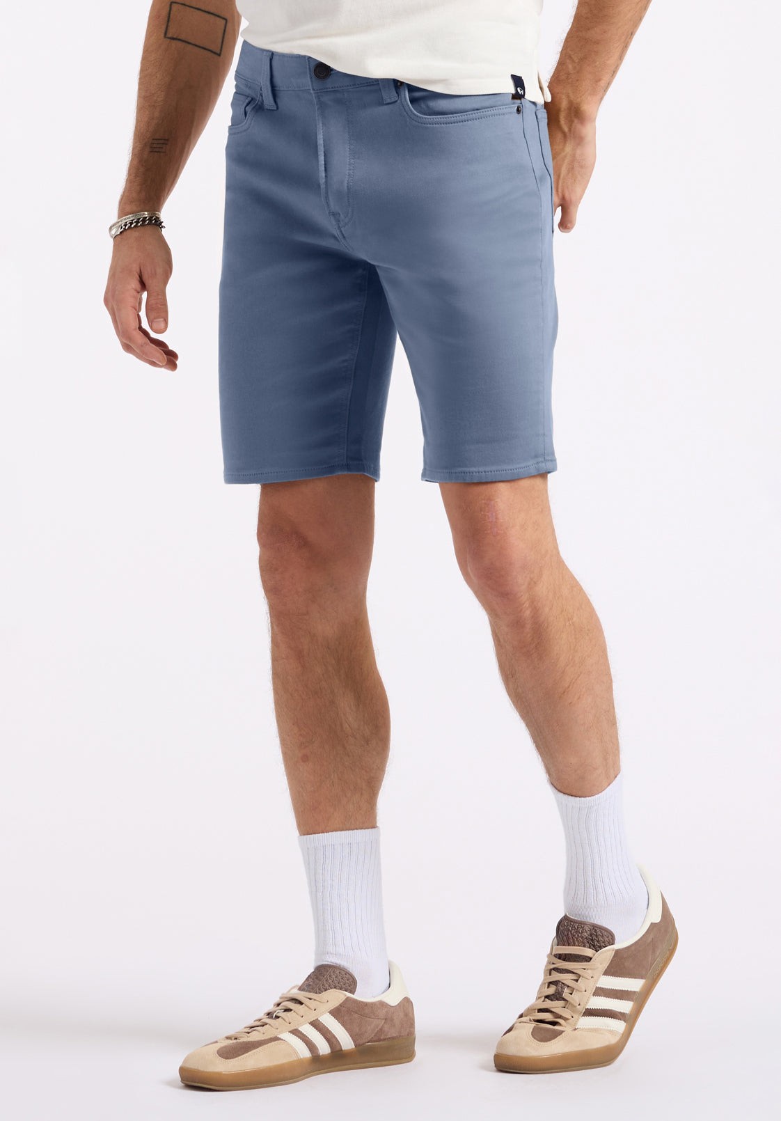 Buffalo Jeans Men's Relaxed Straight Dean Freedom Flex Shorts, Mirage Blue - Size: 33 thumbnail