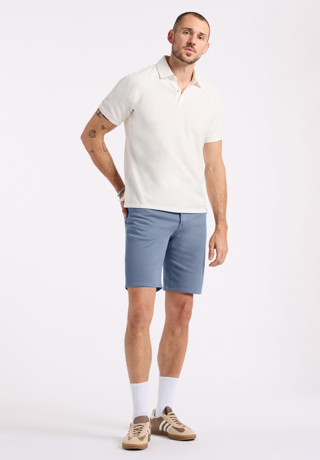Buffalo Jeans Men's Relaxed Straight Dean Freedom Flex Shorts, Mirage Blue - Size: 33 thumbnail