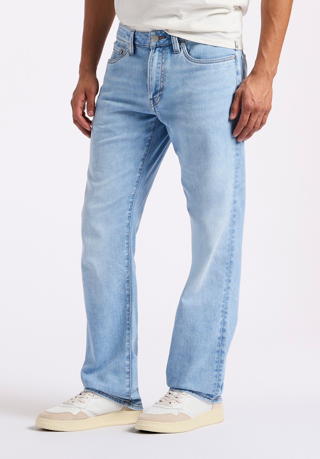 Buffalo Jeans Men's Relaxed Straight Driven Jeans, Light Blue - Size: 33 thumbnail