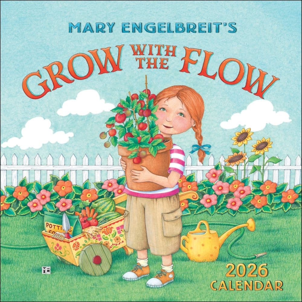 Mary Engelbreits Grow with the Flow 2026 Mini Wall Calendar