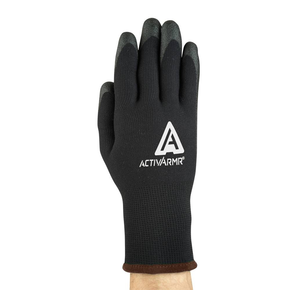 Ansell 97631090 ActivArmr Glove Size 9 Cold-Resistant PVC Coated