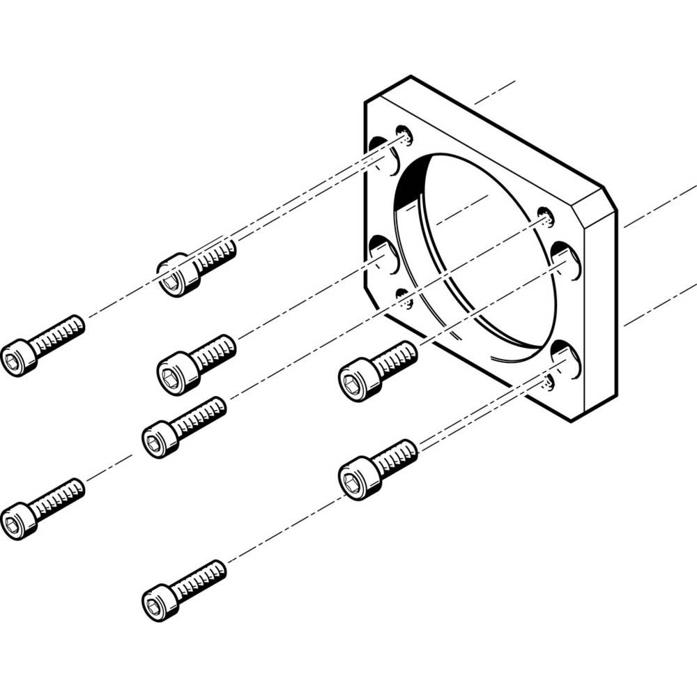 FESTO Flange 558179 EAMF-a-62B-70A 1 Pc(s)