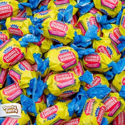DUBBLE BUBBLE Gum Original Flavor 3 Pounds  Bulk Bag, Fruit Flavored, Chewing Gum, Individually Wrapped