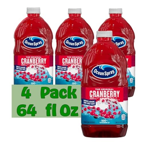 Ocean Spray Cranberry Juice Drink 64 Fl Oz Plastic Bottle 4 Pack