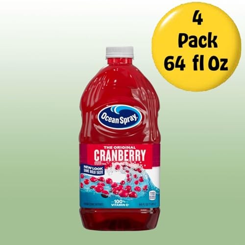 Ocean Spray Cranberry Juice Drink 64 Fl Oz Plastic Bottle 4 Pack thumbnail