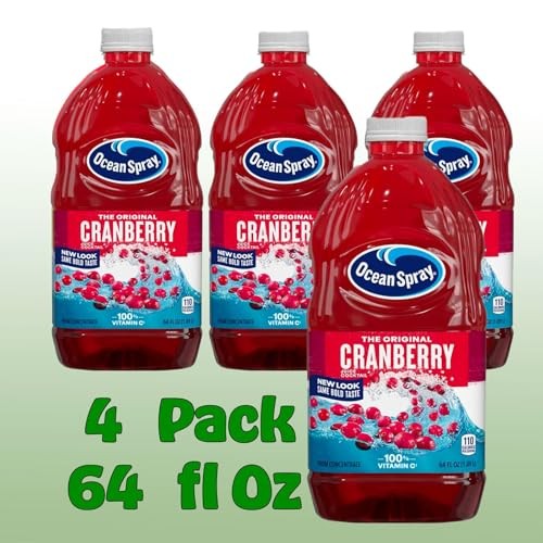 Ocean Spray Cranberry Juice Drink 64 Fl Oz Plastic Bottle 4 Pack thumbnail