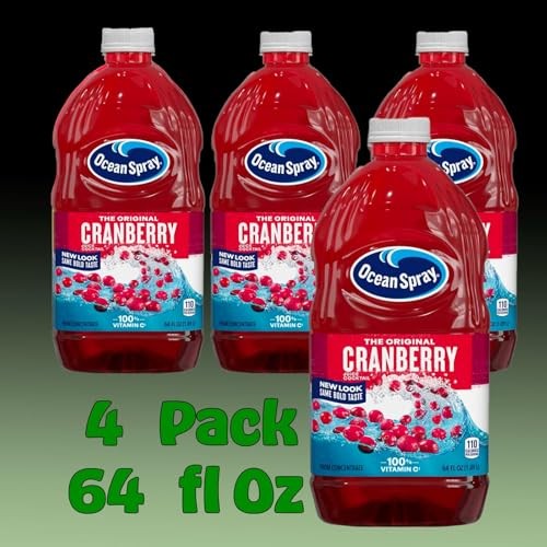 Ocean Spray Cranberry Juice Drink 64 Fl Oz Plastic Bottle 4 Pack thumbnail