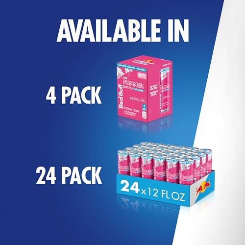 Red Bull Summer Edition Sugarfree Energy Drink, White Peach, 12 Fl. Oz., 6 X 4 Cans, Pack of 24 Cans, with 114mg Caffeine, Taurine & B Vitamins thumbnail