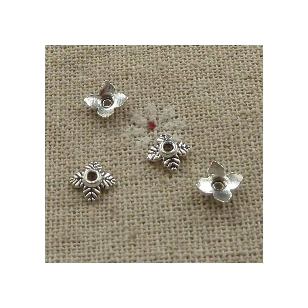 1800 Pieces Tibetan Silver Nice Bead Cap 6x2mm #3943 thumbnail