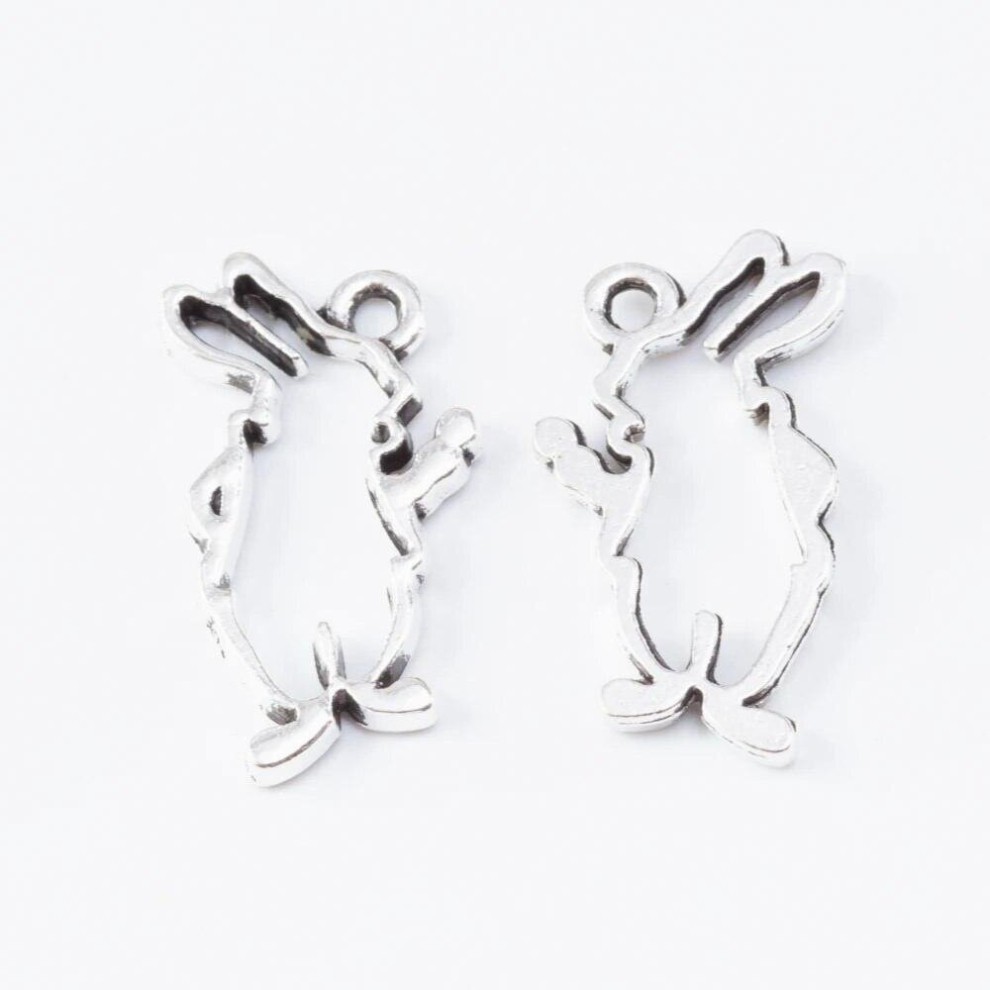 80 Pieces of Retro Metal Zinc Alloy Rabbit Pendant for DIY Jewelry Necklace Making 6990 thumbnail